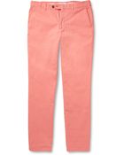 Hentsch Man Slim-Fit Cotton-Twill Trousers - Lyst