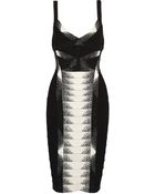 Hervé Léger Crystal-Embellished Bandage Dress - Lyst