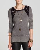 Free People Tee - Lace Up Swit - Lyst