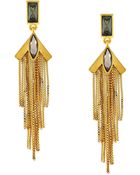 Vince Camuto Linear Fringe Earrings - Lyst
