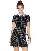 Nasty Gal Check In Dress - Lyst