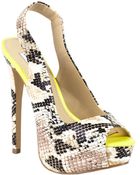 Steve Madden Adin Snake-Embossed Pumps - Lyst