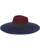 Maison Michel Wide-Brimmed Trilby Hat - Lyst