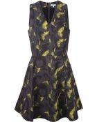 Kenzo Abstract Print Flared Dress - Lyst