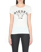 Diesel Cotton-jersey T-shirt - Lyst