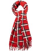 Marc By Marc Jacobs Toto Plaid Scarf - Lyst