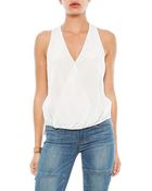 Rory Beca Jerk Front Twist Sleeveless Top - Lyst