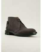 Jil Sander Contrast Panel Chukka Boots - Lyst