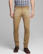 Diesel Jeans Thavar Slim Fit in Tan - Lyst