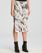 Helmut Lang Skirt - Terrene Jersey Print - Lyst
