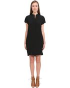 Vince Laser Cut Half Placket Dress - Lyst