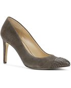Ann Taylor Alisa Suede Captoe Heels - Lyst