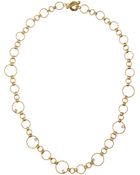 Roberto Coin Diamond-detailed Circle Link Necklace - Lyst