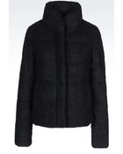 Emporio Armani Blouson In Bouclé Wool - Lyst