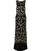 Alice + Olivia Vivienne Embellished Chiffon Gown - Lyst