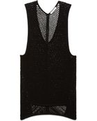 Helmut Lang Crepe Gauze Tank - Lyst