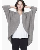 James Perse Ribbed Cashmere Kimono Cardigan - Lyst