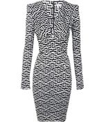 Again When You Dance Long Sleeve Fitted Dress - Lyst