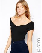 Asos Tall Sweetheart Off Shoulder Body - Lyst