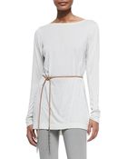 Donna Karan New York Double-Wrap Leather Belt - Lyst