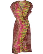 Tucker Knee-Length Dress - Lyst