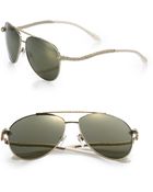 Roberto Cavalli Serpent Metal Sunglasses/Goldtone - Lyst