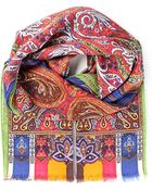 Etro Paisley Print Scarf - Lyst