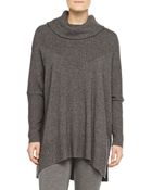 Donna Karan New York Cashmere-Blend Long-Sleeve Poncho - Lyst
