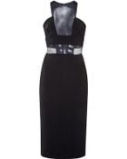Cushnie Et Ochs Power Stretch Viscose And Organza Dress - Lyst