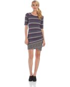 Free People Patterned Bodycon Dress - Lyst