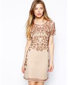 Asos Baroque Embellished Shift Dress - Lyst