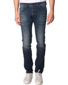 Diesel Thavar Used Blue Slim Fit Jeans - Lyst