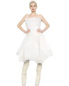 Gareth Pugh Strapless Shearling Fur Dress - Lyst