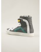 Pierre Hardy Zipped Hi-Top Sneakers - Lyst