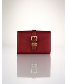 Lauren by Ralph Lauren Buckled Leather Coin Case - Lyst