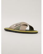 Moschino Logo Sandal - Lyst