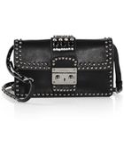 Miu Miu Borchie Embellished Shoulder Bag - Lyst