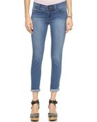 Free People Roller Crop Jeans - Lou Blue - Lyst