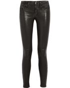 J Brand Stretch Leather Skinny Pants - Lyst