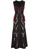 Alexander McQueen Embellished Satin-Crepe Gown - Lyst