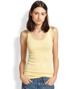 Vince Jersey Tank - Lyst