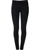 J Brand Mid-Rise Skinny Trousers - Lyst