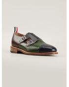Thom Browne Double Monk Strap Shoes - Lyst