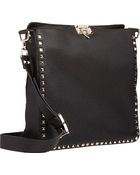 Valentino Rockstud Messenger Bag - Lyst