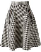 Coast + Weber + Ahaus Full Midi Houndstooth Skirt - Lyst