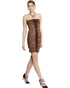 Roberto Cavalli Leopard Printed Viscose Crepe Dress - Lyst