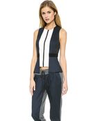 Sachin & Babi Dondi Peplum Top - Ivory - Lyst