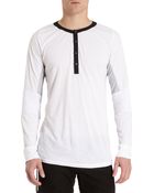 Nice Collective Long-Sleeve Henley Tee - Lyst