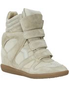 Isabel Marant Bekett Suede Wedge Sneaker - Lyst