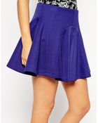 Asos Skater Skirt With Paneled Seams - Lyst